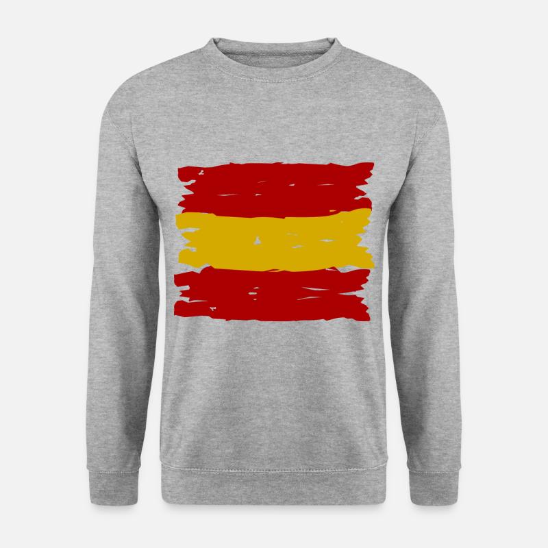 Die spanische Flagge - Unisex Pullover - Weißgrau meliert
