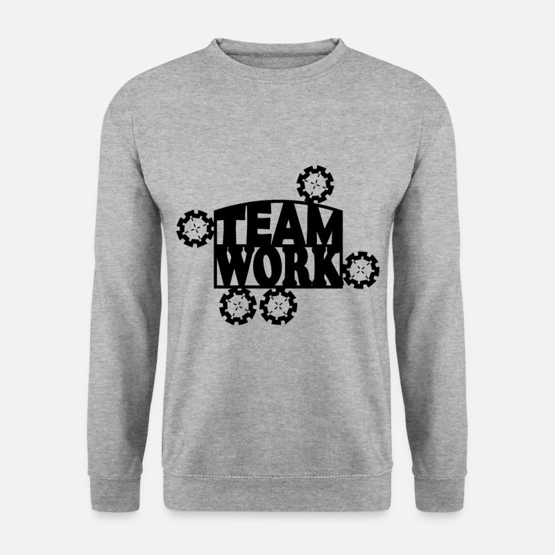 Die Teamarbeit - Unisex Pullover - Weißgrau meliert