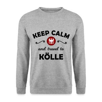 Homesick for Cologne - Unisex Sweatshirt - salt & pepper - Front - Alina (178cm) & Michal (187cm)