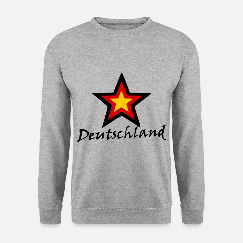 Unser deutsches Vaterland - Unisex Pullover - Weißgrau meliert