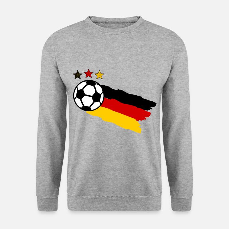 Der deutsche Fußball - Unisex Pullover - Weißgrau meliert
