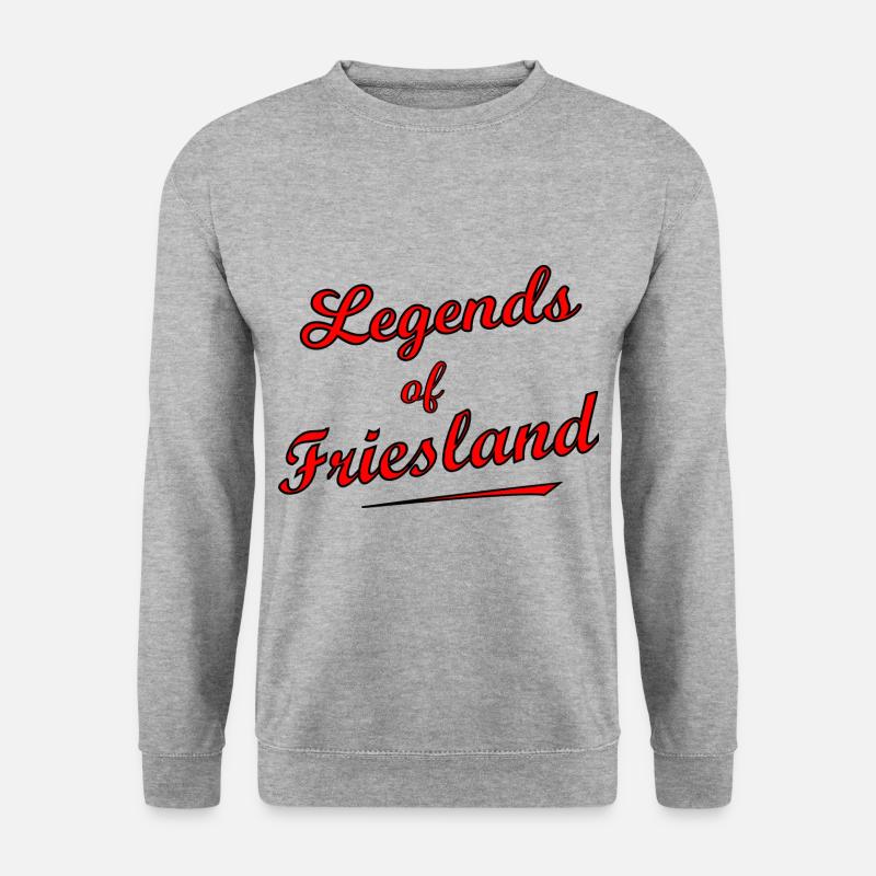 Legenden aus Friesland - Unisex Pullover - Weißgrau meliert