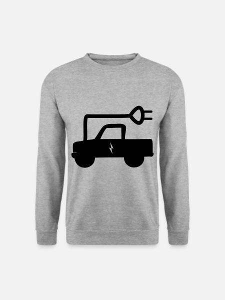 Die elektrischen Trucks - Unisex Pullover - Weißgrau meliert
