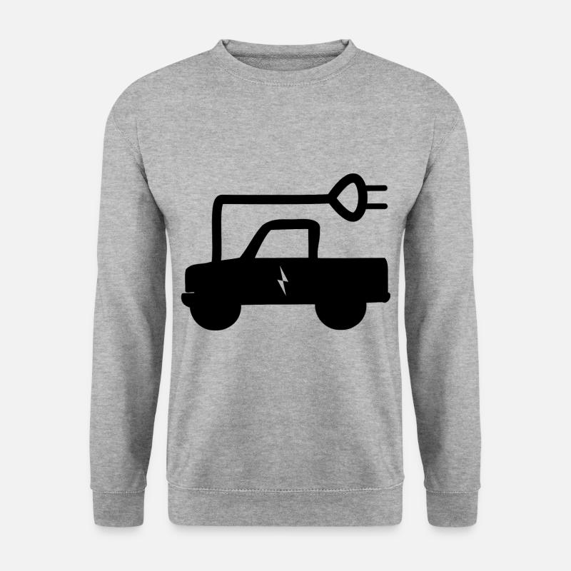 Die elektrischen Trucks - Unisex Pullover - Weißgrau meliert