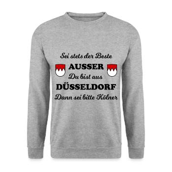 À la maison dans la belle ville de Cologne - Sweat-shirt Unisexe - gris chiné - Devant - Alina (178cm) & Michal (187cm)