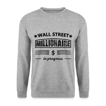 Die Investoren - Unisex Pullover - Weißgrau meliert - Vorne - Alina (178cm) & Michal (187cm)