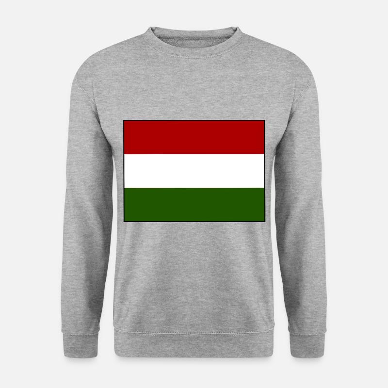 Der Staat Ungarn - Unisex Pullover - Weißgrau meliert