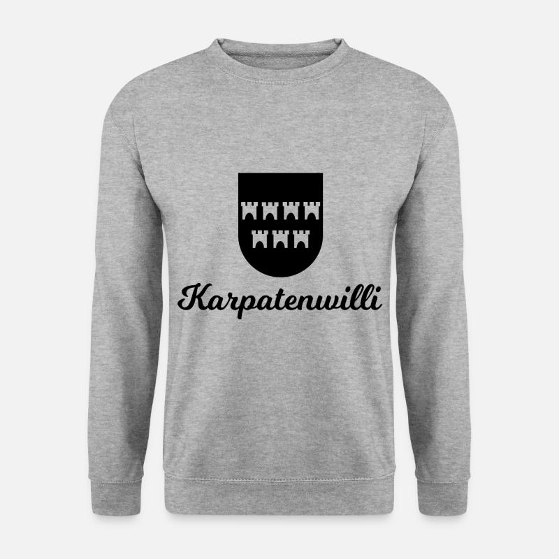 Karpatenwilli - Unisex Pullover - Weißgrau meliert