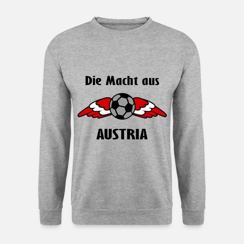 Die Austria Unterstützer - Unisex Pullover - Weißgrau meliert