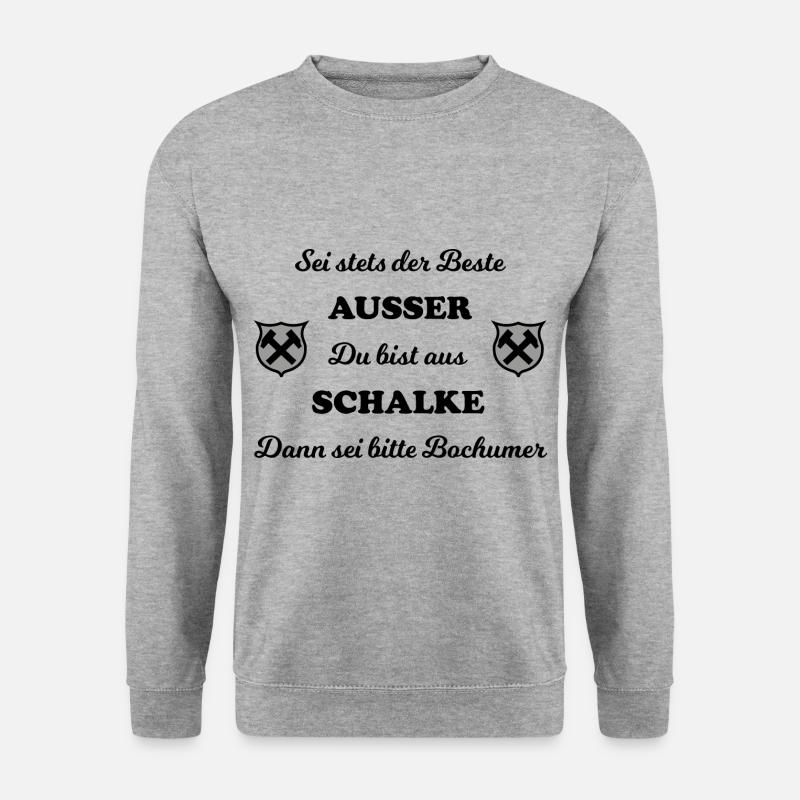 Daheim im Ruhrpott - Unisex Pullover - Weißgrau meliert