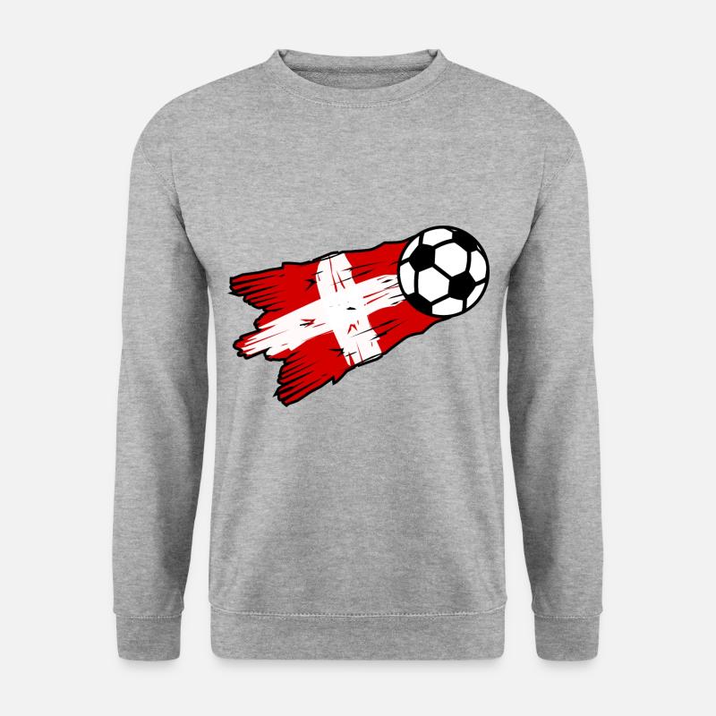 Schweizer Fußball - Unisex Pullover - Weißgrau meliert