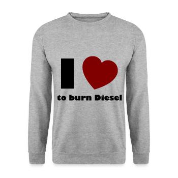 L’amateur de voitures - Sweat-shirt Unisexe - gris chiné - Devant - Alina (178cm) & Michal (187cm)
