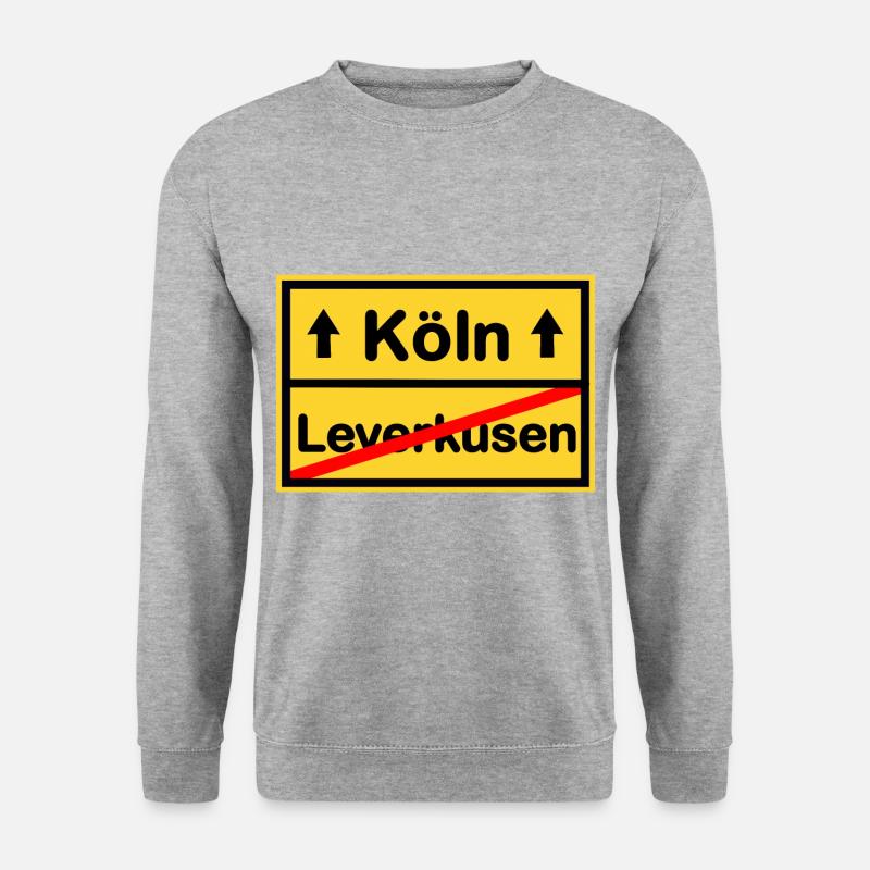 Nummer eins Köln - Unisex Pullover - Weißgrau meliert