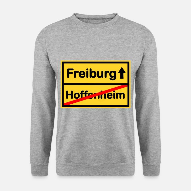 Der Weg nach Freiburg - Unisex Pullover - Weißgrau meliert