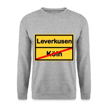 Les fans de Leverkusen - Sweat-shirt Unisexe - gris chiné - Devant - Alina (178cm) & Michal (187cm)