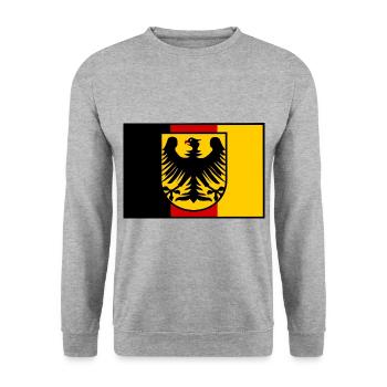 Les Allemands en Europe - Sweat-shirt Unisexe - gris chiné - Devant - Alina (178cm) & Michal (187cm)