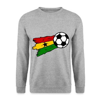 Équipe du Ghana de football - Sweat-shirt Unisexe - gris chiné - Devant - Alina (178cm) & Michal (187cm)
