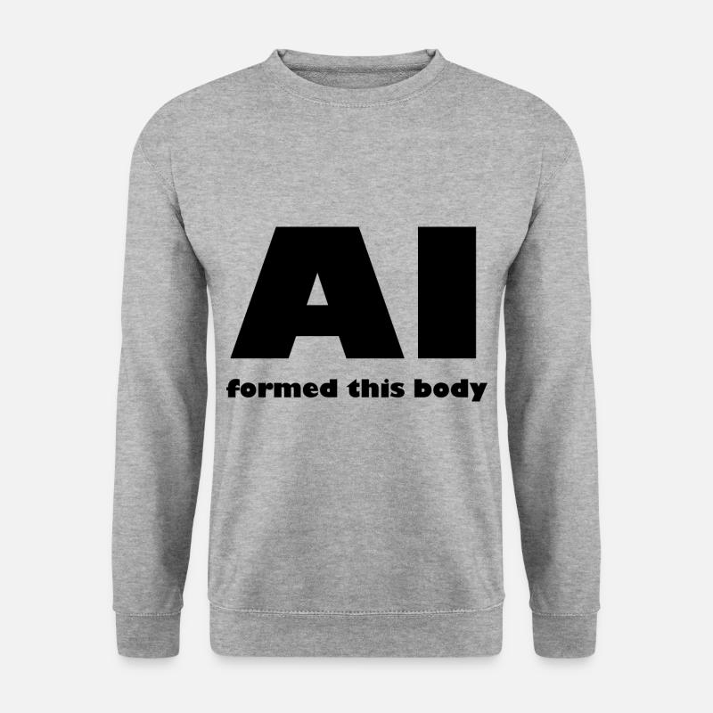 Die künstliche Intelligenz - Unisex Pullover - Weißgrau meliert
