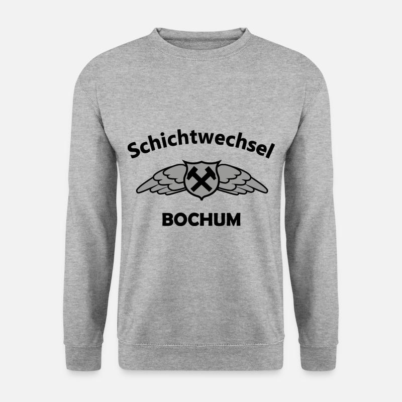 Bochum Schichtwechsel - Unisex Pullover - Weißgrau meliert