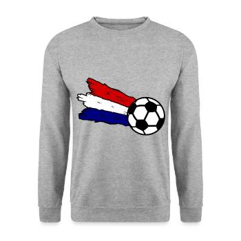 Die Champions aus Holland - Unisex Pullover - Weißgrau meliert - Vorne - Alina (178cm) & Michal (187cm)