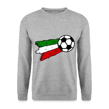 Les fans italiens - Sweat-shirt Unisexe - gris chiné - Devant - Alina (178cm) & Michal (187cm)