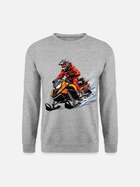 Ski-doo, freeride snowmobile - Unisex Sweatshirt - salt & pepper