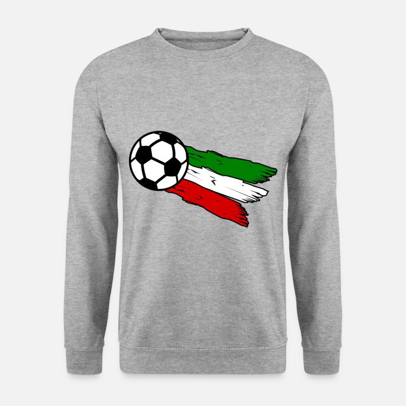 Italiener Fußball Liebe - Unisex Pullover - Weißgrau meliert