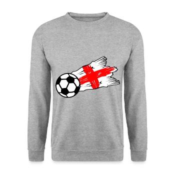 Die englischen Fußballer - Unisex Pullover - Weißgrau meliert - Vorne - Alina (178cm) & Michal (187cm)