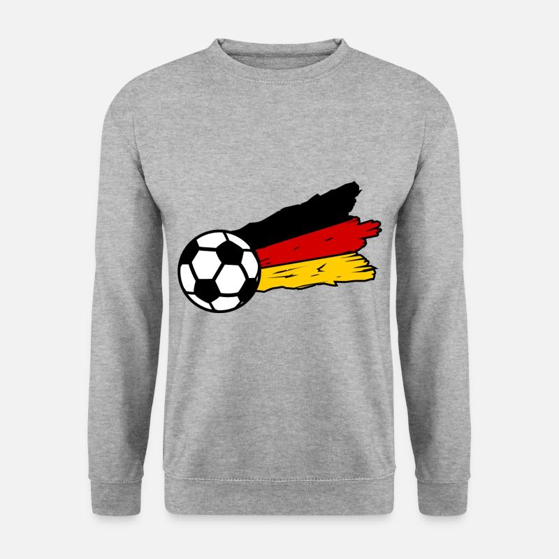 Deutsche Fußball Freunde - Unisex Pullover - Weißgrau meliert