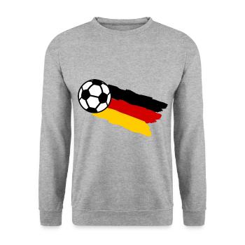 Fans de football - Sweat-shirt Unisexe - gris chiné - Devant - Alina (178cm) & Michal (187cm)