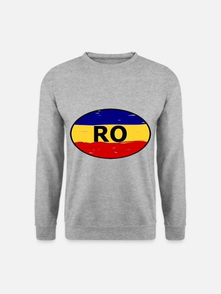Auflkeber for Romania - Unisex Sweatshirt - salt & pepper