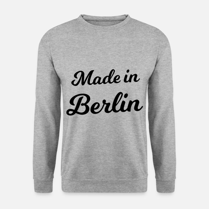 Made in Berlin - Unisex Pullover - Weißgrau meliert