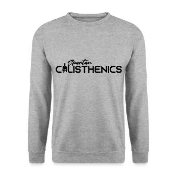Spartan Calisthenics Bodyweight Black - Unisex Pullover - Weißgrau meliert - Vorne - Alina (178cm) & Michal (187cm)