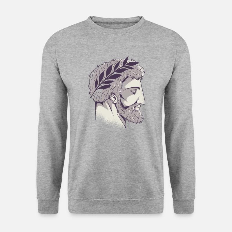 Roman head - Unisex Sweatshirt - salt & pepper