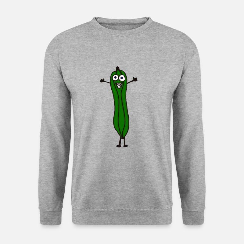 Courgettes rigolotes rigolotes - Sweat-shirt Unisexe - gris chiné