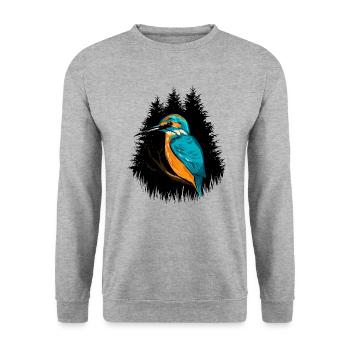 Kingfisher Carp Fishing Carphunter - Sweat-shirt Unisexe - gris chiné - Devant - Alina (178cm) & Michal (187cm)