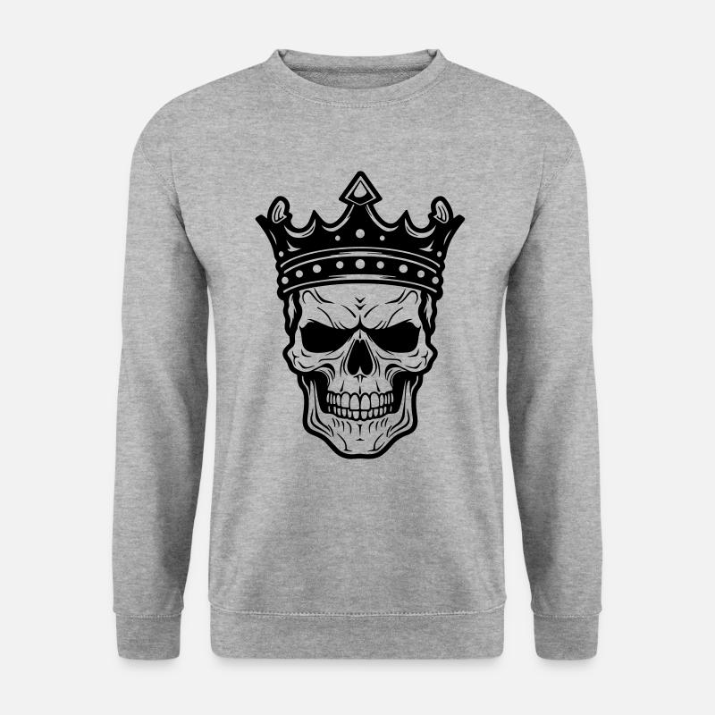 King Skull - Unisex Sweatshirt - salt & pepper