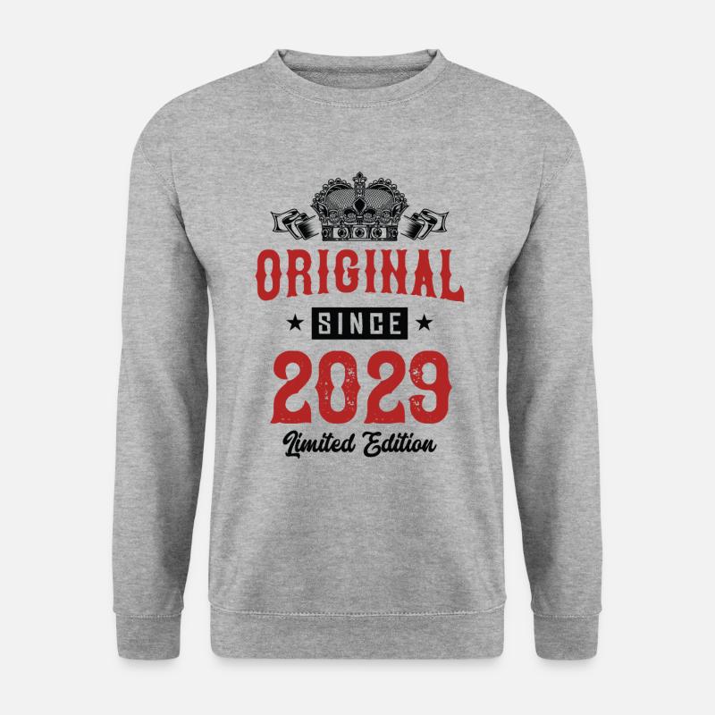 2029 limited edition - Unisex Pullover - Weißgrau meliert