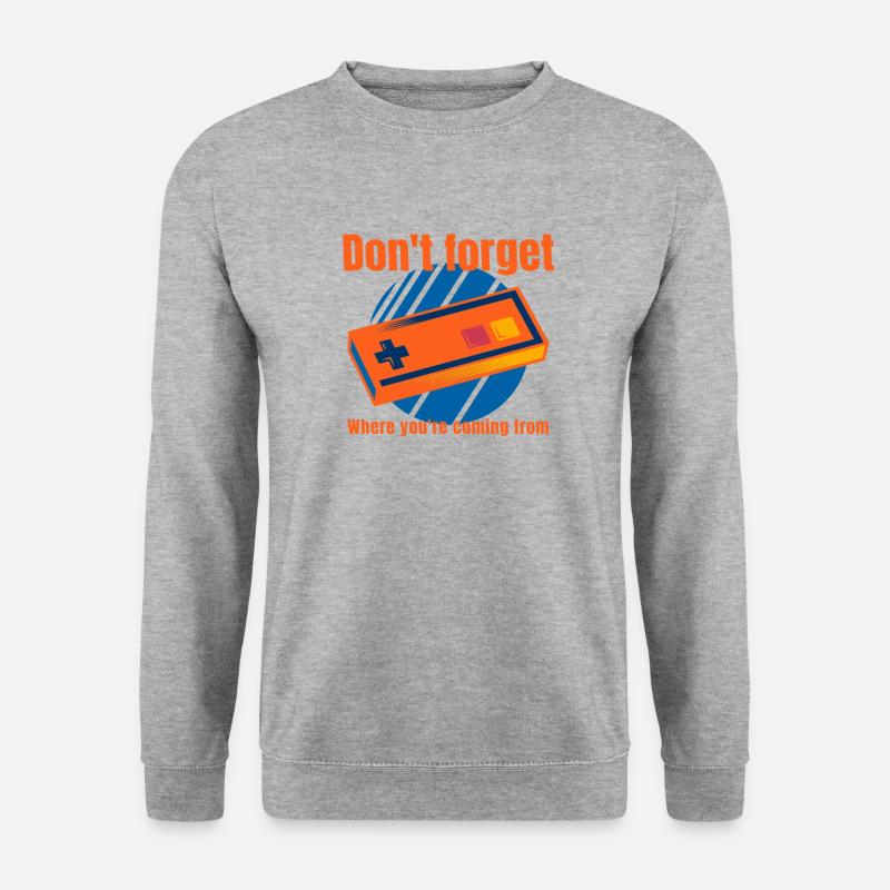 Don't forget where you coming from - Unisex Pullover - Weißgrau meliert