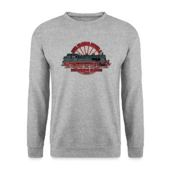 Märklin Ich Fahre Spur 1 - Unisex Pullover - Weißgrau meliert - Vorne - Alina (178cm) & Michal (187cm)