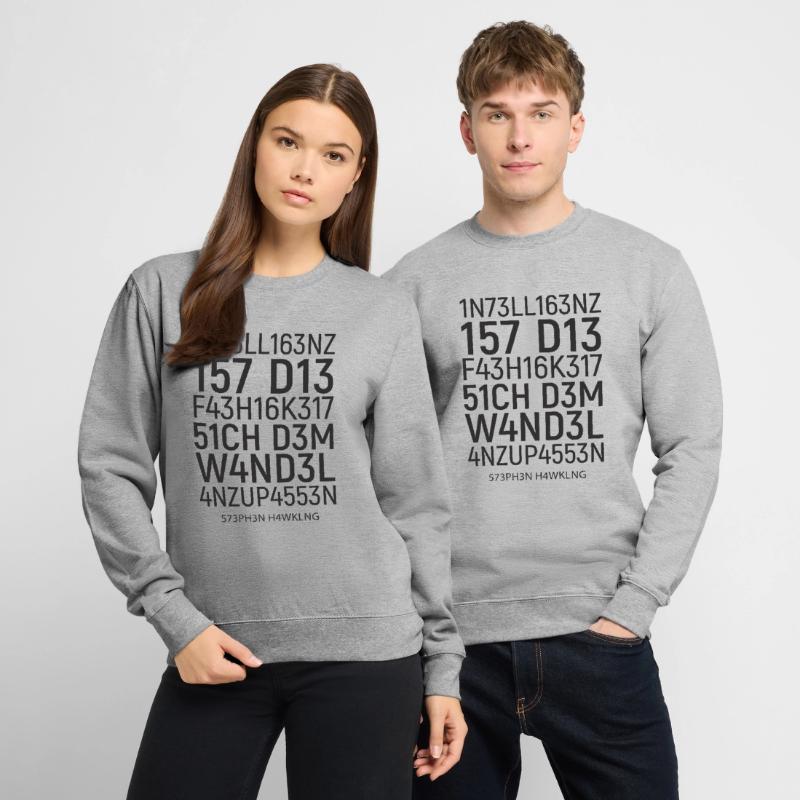 L'intelligence est la capacité ... Tricky, math Sweat-shirt Unisexe