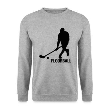 floorball floorball floorballteam floorball players - Unisex Sweatshirt - salt & pepper - Front - Alina (178cm) & Michal (187cm)