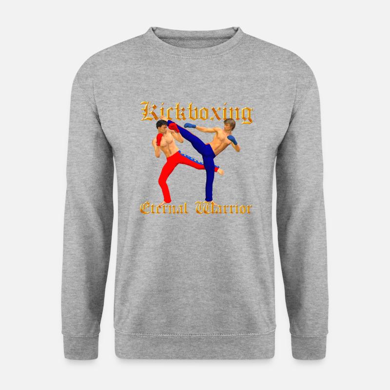 Kickboxing Warrior - Unisex Sweatshirt - salt & pepper