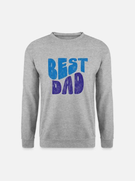 Bester Vater - Unisex Pullover - Weißgrau meliert