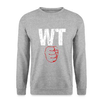 Wing Chun Self-Défense Mode de vie Arts martiaux - Sweat-shirt Unisexe - gris chiné - Devant - Alina (178cm) & Michal (187cm)