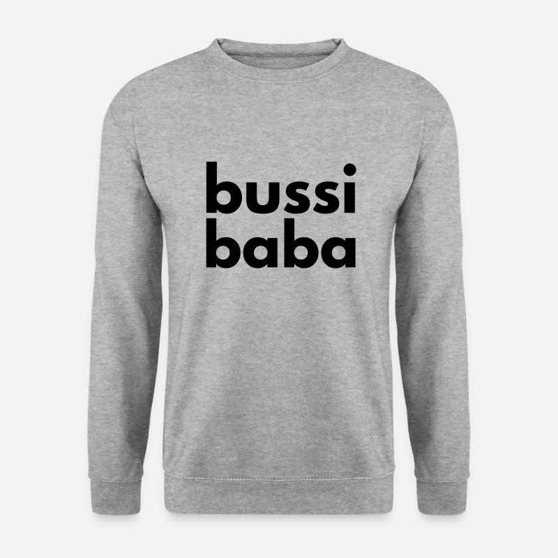 Bussi Baba - Unisex Pullover - Weißgrau meliert