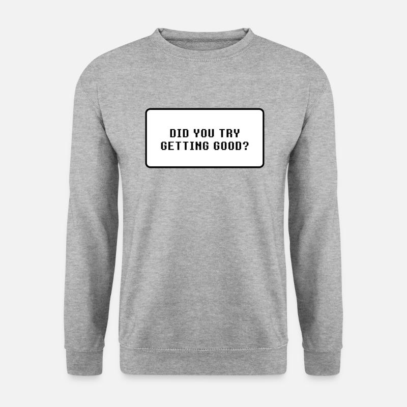 Technoblade Zitat - Unisex Pullover - Weißgrau meliert