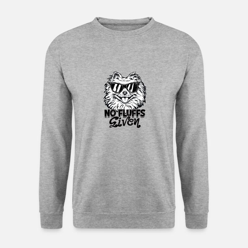 Keine Flusen gegeben - Pommern - Unisex Pullover - Weißgrau meliert
