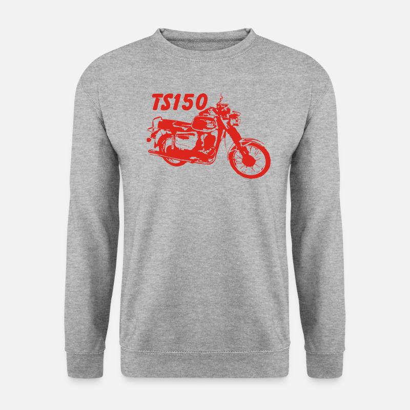 MZ TS150 - Unisex Pullover - Weißgrau meliert