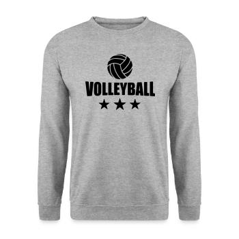 volley-ball T-shirt - chemise Volleyballl - équipe - Sweat-shirt Unisexe - gris chiné - Devant - Alina (178cm) & Michal (187cm)